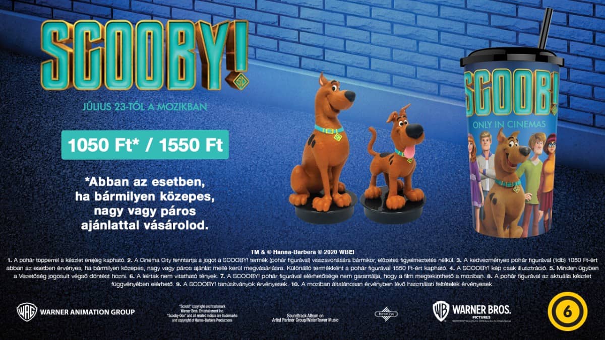 ❏ Scooby-s mozis pohár