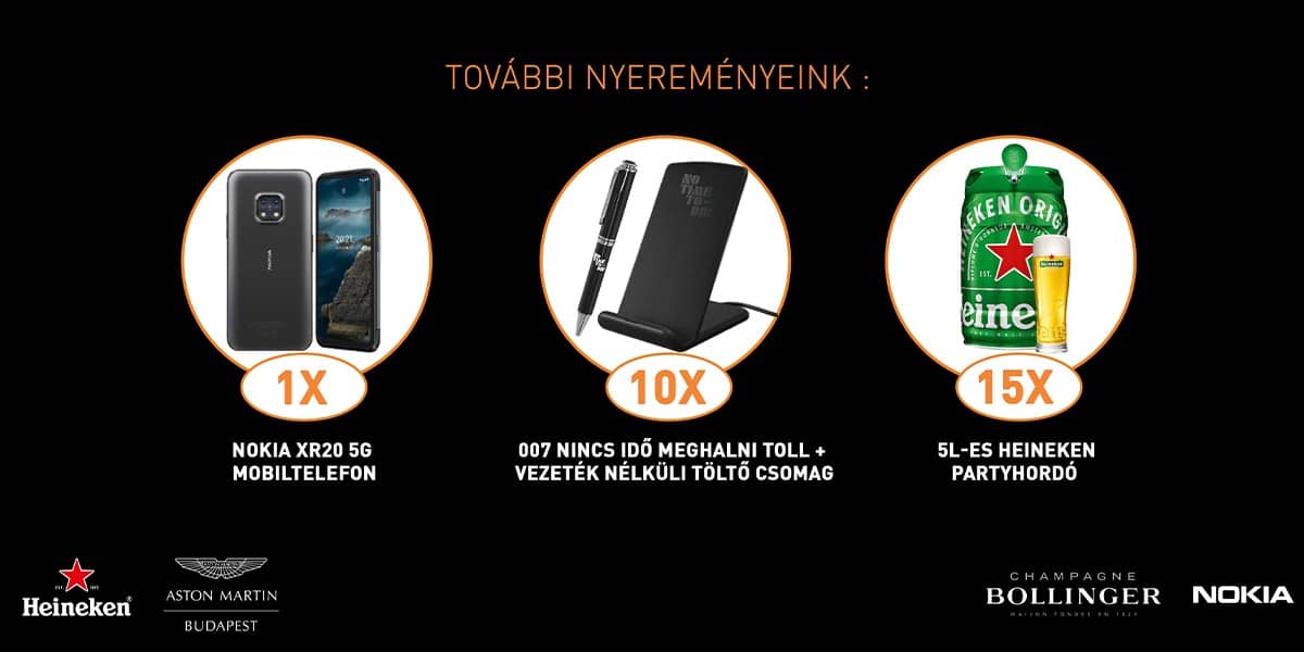 ❏ Bond játék - nyeremények