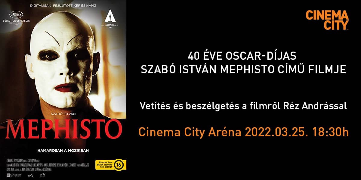 ❏ 40 éve Oskar-díjas Szabó István Mephisto című filmje