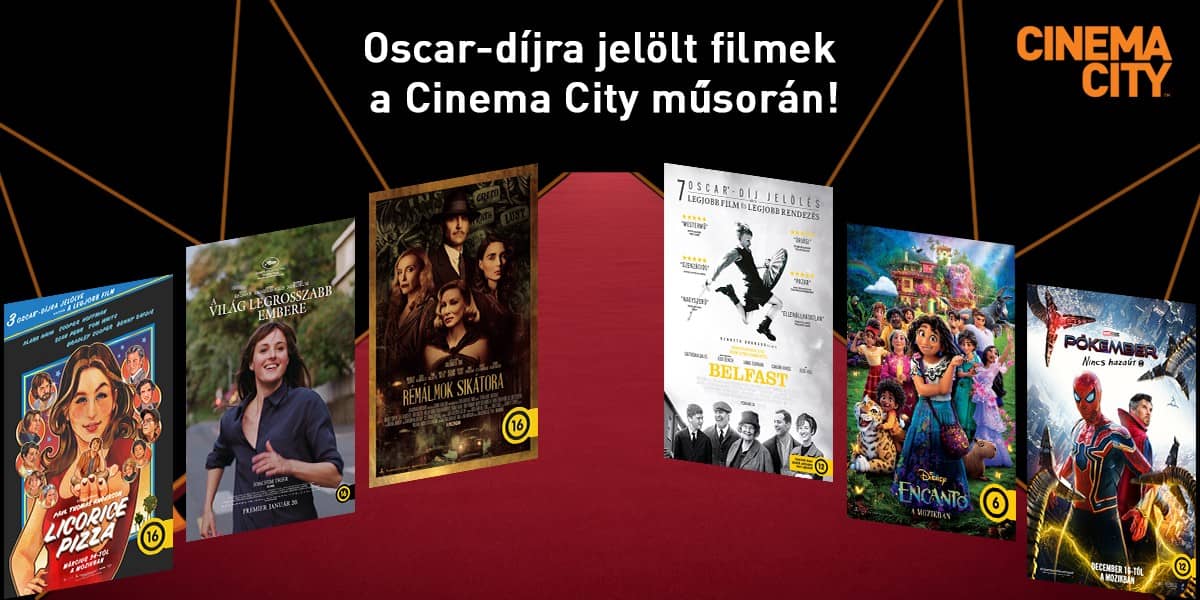 ❏ Oscar-díjra jelölt filmek a Cinema City műsorán!