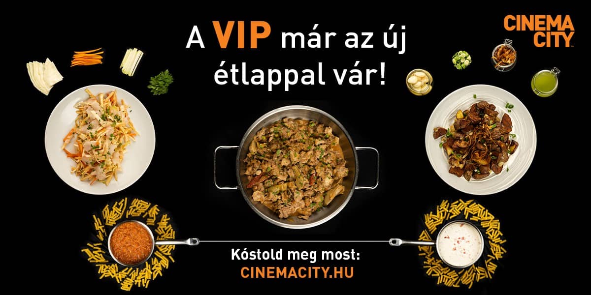 ❏ A VIP már az új étlappal vár!