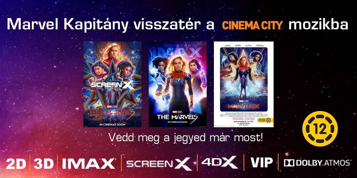 ❏ 	Marvel Kapitány visszatér a Cinema City mozikba