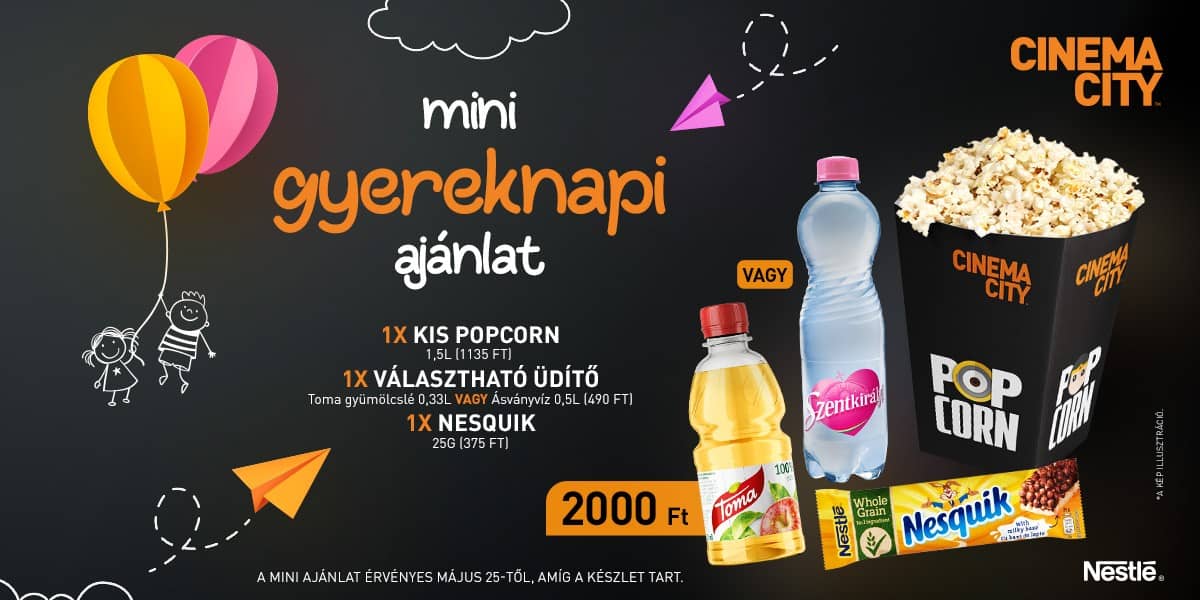 ❏ Mini gyereknapi ajánlat május 25-től