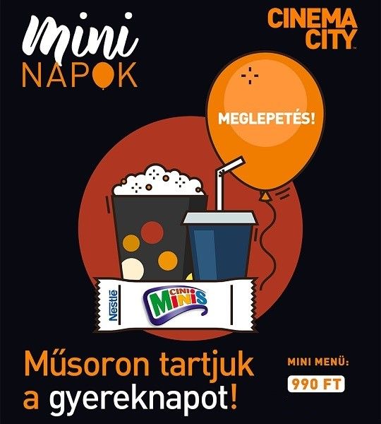 Cinema City moziba a gyereknapi hétvégén