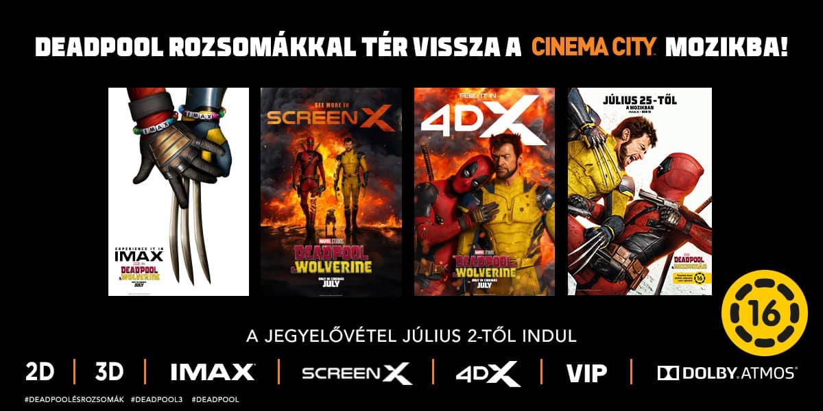 ❏ Deadpool & Rozsomák jegyelővétel júl. 2-től