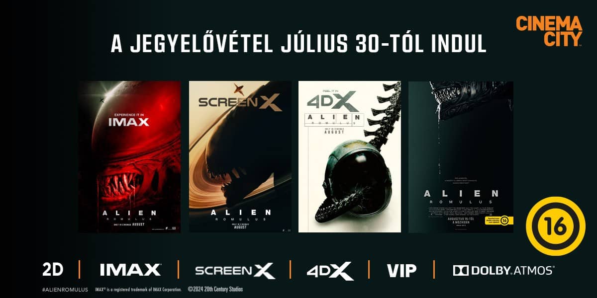 ❏ ALIEN: ROMULUS jegyelővétel júl. 30-tól