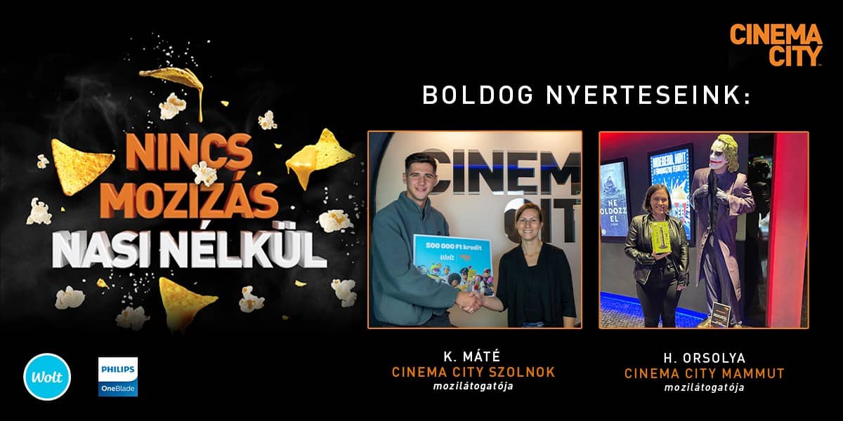 ❏ Nincs mozizás nasi nélkül - boldog nyerteseink