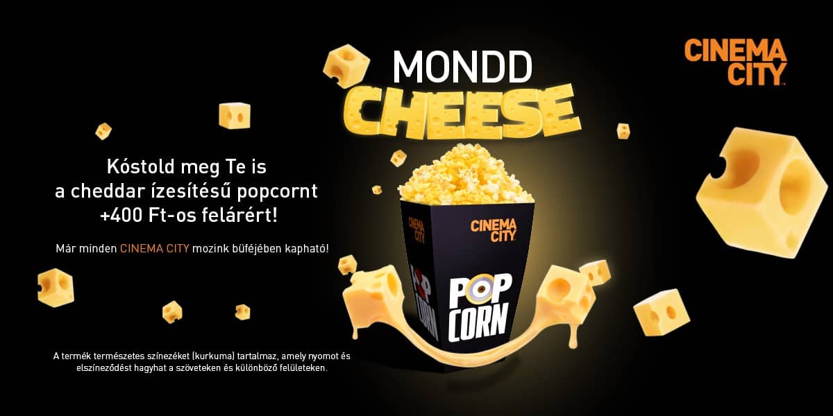 ❏ Kóstold meg Te is a cheddar ízesítésű popcornt