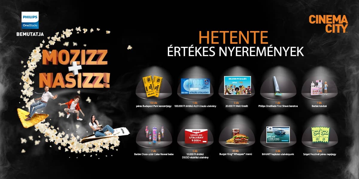 ❏ Mozizz + Nasizz nyereményjáték heti nyeremények