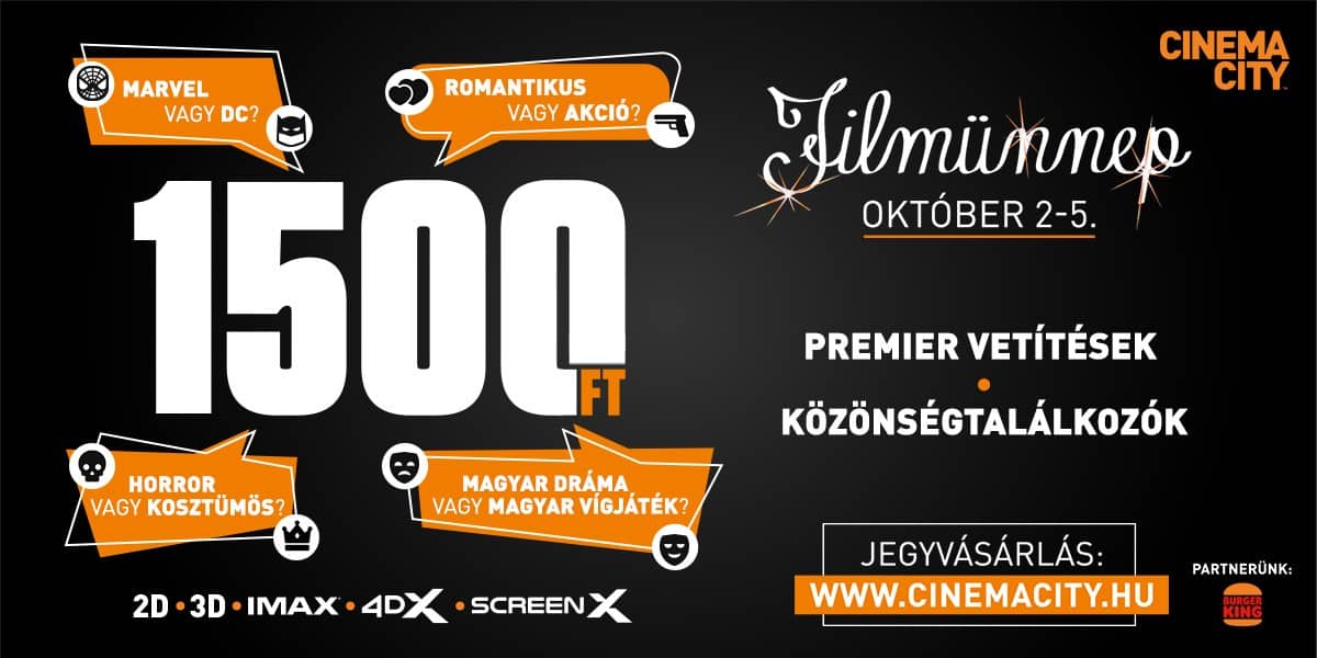 ❏ Filmünnep október 2-5.