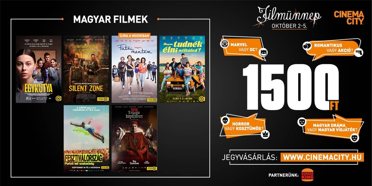 ❏ Magyar filemk - Filmünnep október 2-5.