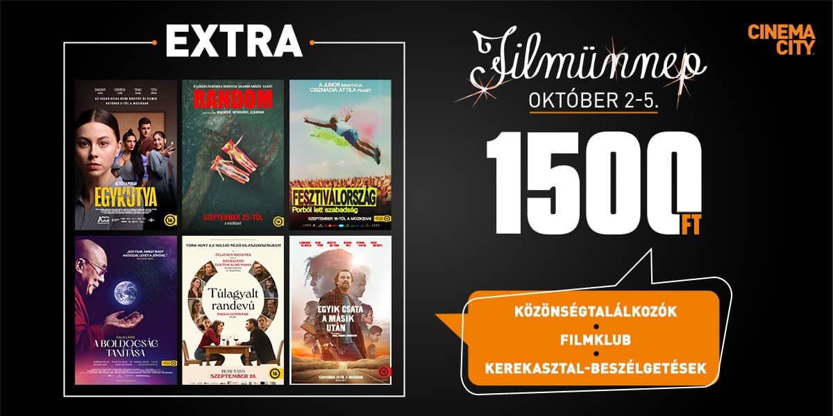 ❏ Extra programok a Filmünnep alatt
