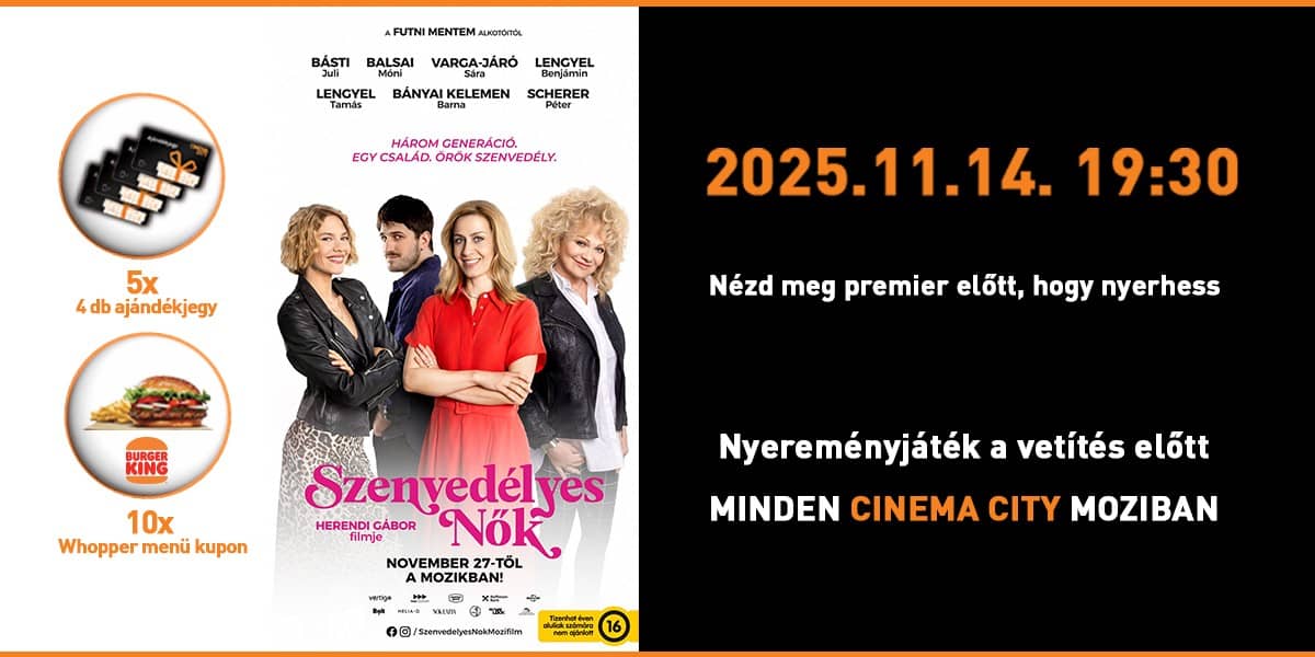 ❏ Szenvedélyes nők - nyereményjáték a vetítés előtt