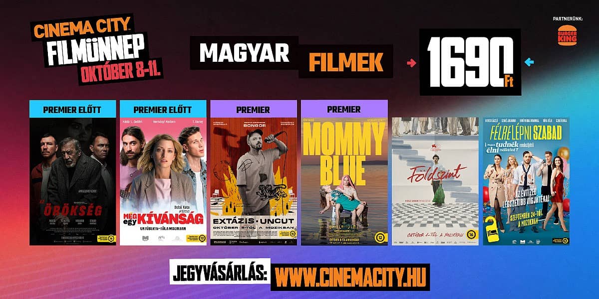 ❏ Cinema City Filmünnep - magyar filmek