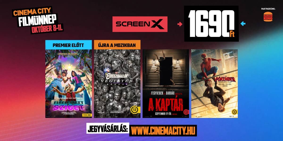 ❏ Cinema City Filmünnep - ScreenX
